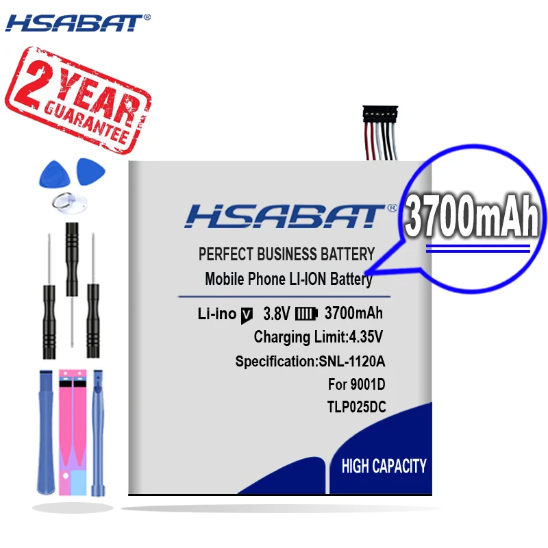 Новое поступление [HSABAT] 3700 мА/ч TLp025DC /TLp025D2 Замена Батарея для Alcatel Pixi 4 6 0 OT 9001A 9001X 9001D