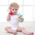 Мультяшные животные BB Stick для новорожденных Развивающие детские игрушки мягкие плюшевые мобильные погремушки игрушки для детей слон детские игрушки Handbell 0-3 Y