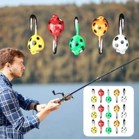 metal 15pcsset high quality vivid metal ladybug shape ice fishing lure colorful fishing lure easily carry for outdoor