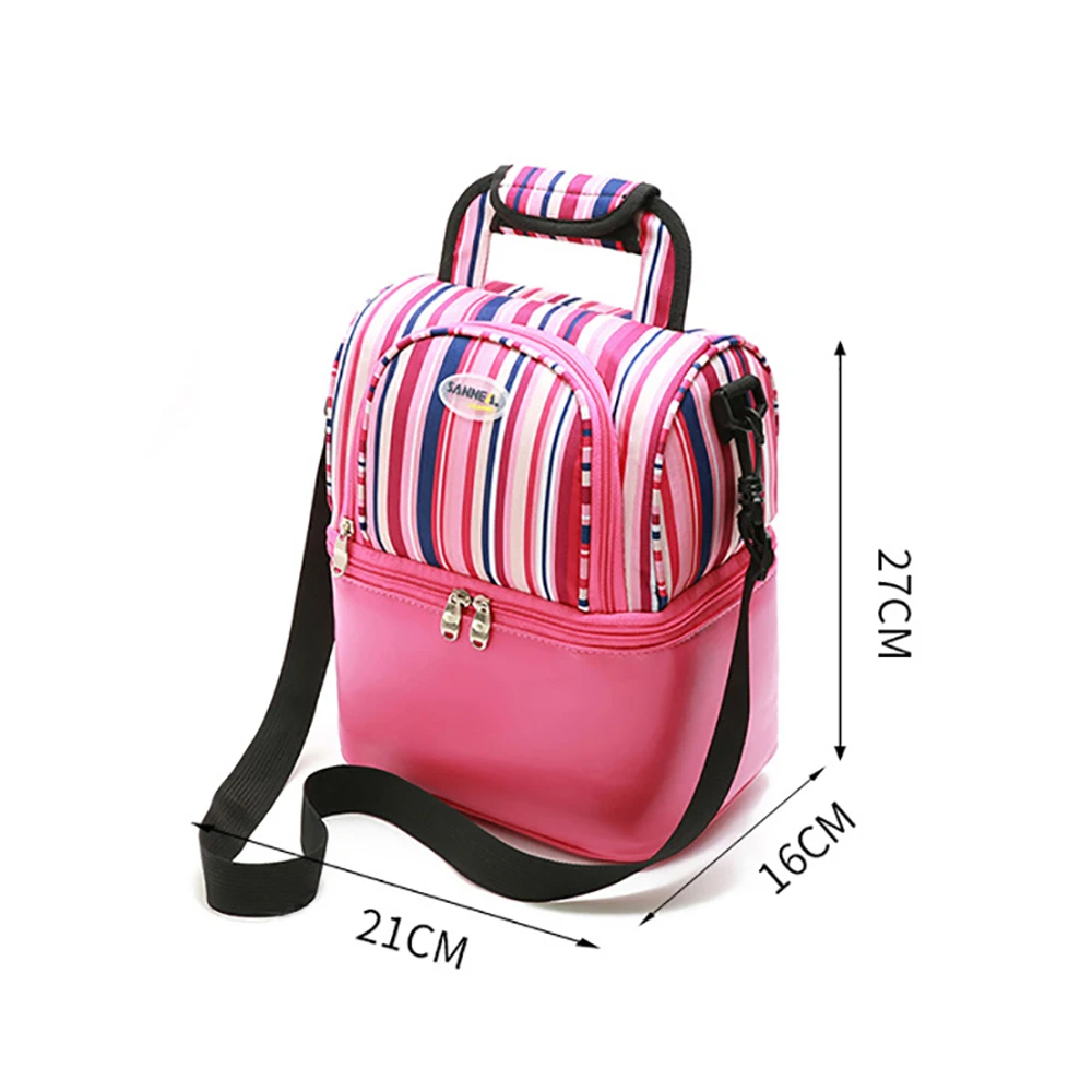 Изолированная мягкая сумка холодильник двухслойная с жестким вкладышем большая