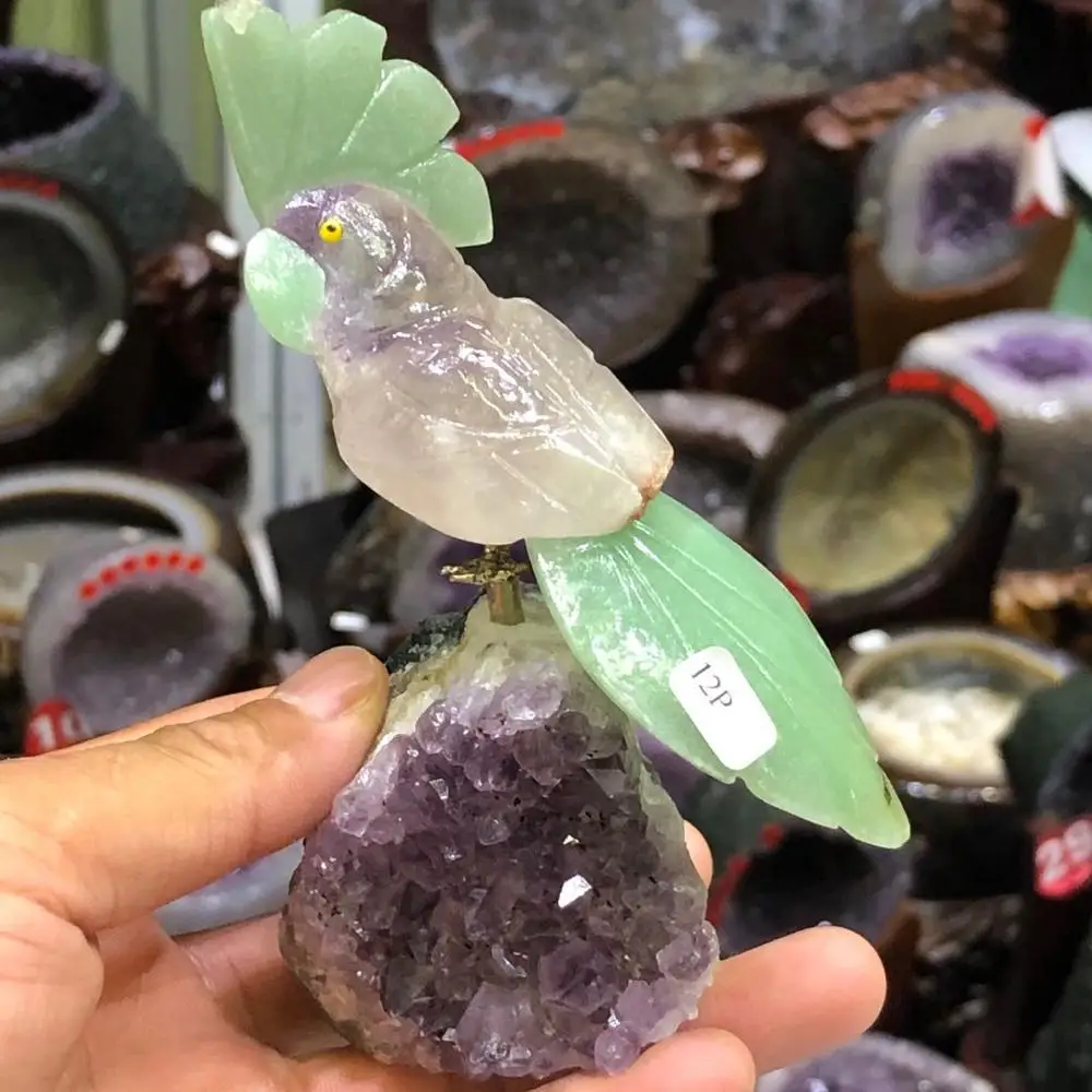 

Натуральный кристалл, красивый кристалл ручной работы, красивые птицы, исцеление