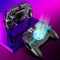 high sensitivity six finger cooling fan phone game controller gamepad shooting trigger for pubg games accessories