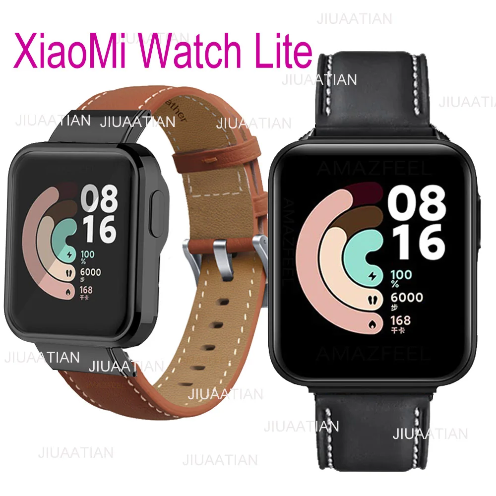 

Leather Bracelet For Xiaomi Mi Watch Lite Redmi Watch 2 Lite Strap