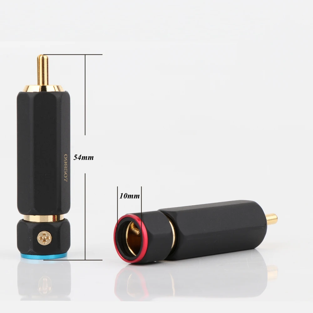 Позолоченные штекерные разъемы RCA 4 шт. | Электроника