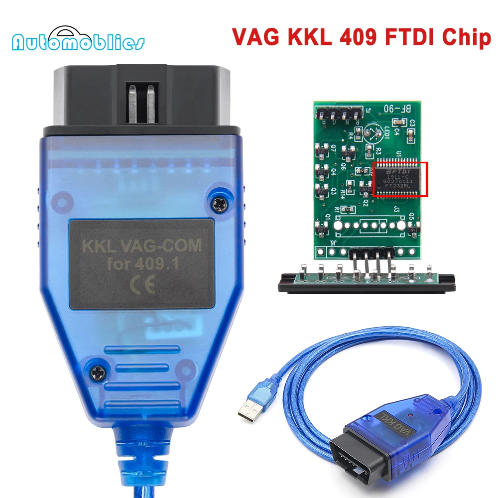 VAG 409 KKL VAG COM KKL 409,1 FIATECUSCAN FTDI автомобильный Ecu OBD OBD2 Диагностический кабель для VW/Audi/Skoda/Seat сканирующий инструмент 4-ходовой переключатель