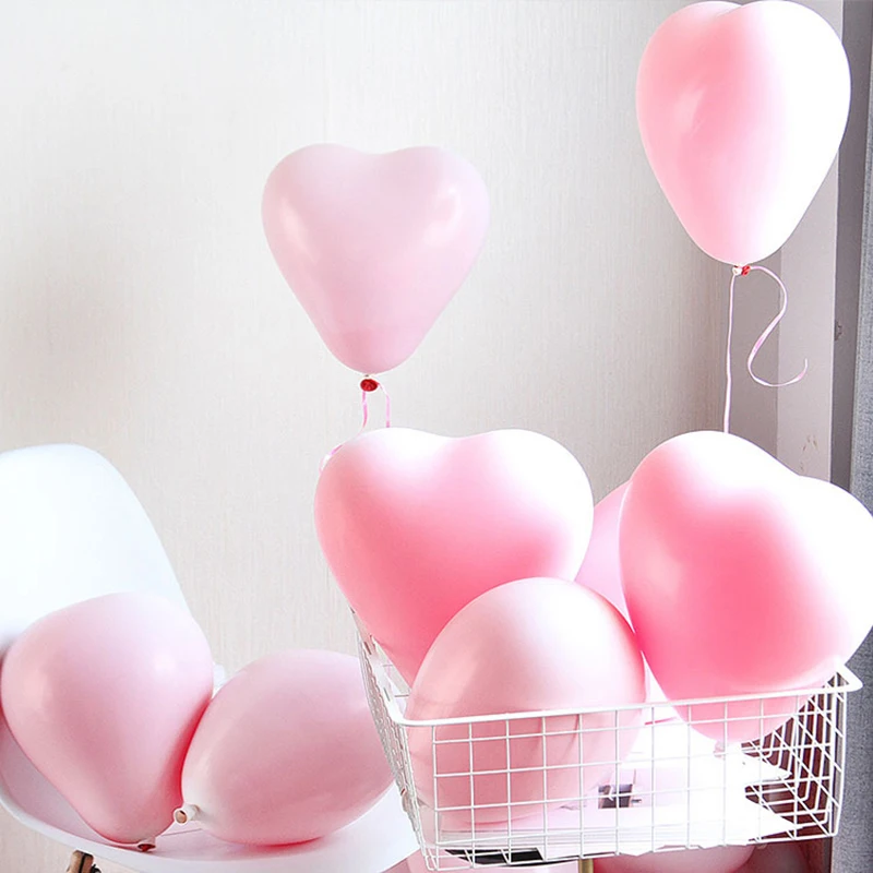 

New Macaroni Heart-Shaped Balloon Decoration Birthday Party Decoration Children Love Wedding Supplies 114