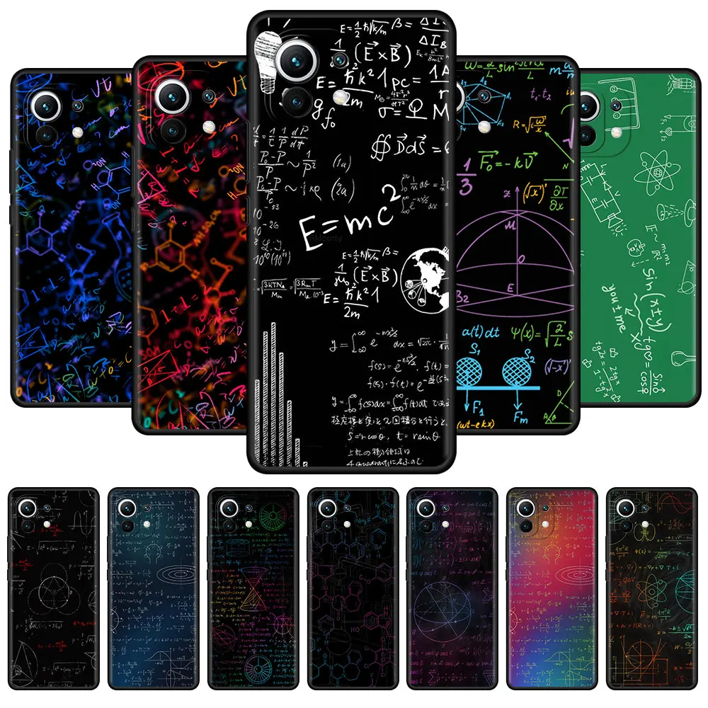 

Soft Case for Xiaomi Mi Poco X3 NFC M3 M4 F3 GT Redmi Note 9s 9 8 10 Pro K40 9C 9A Silicone Phone Cover Chemical Formula