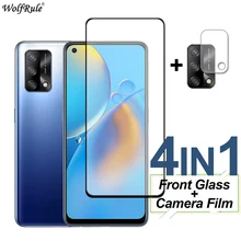 Full Cover Tempered Glass For OPPO A74 A16 A94 A54 F19S F19 Pro Plus Screen Protector Protective Camera Lens Film For OPPO A74
