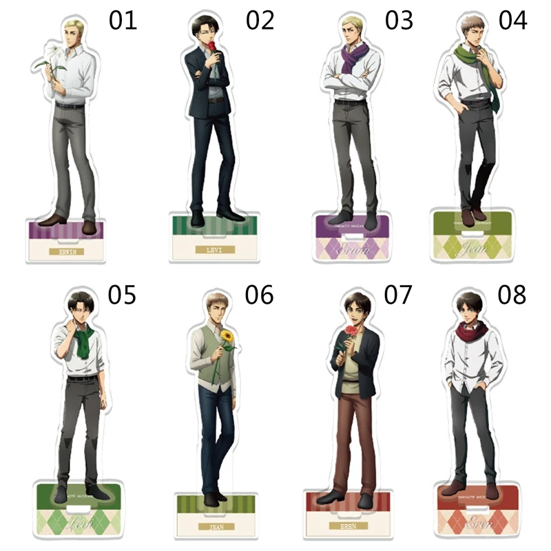 Акриловая подставка для аниме атака на Титанов | Канцтовары офиса и дома