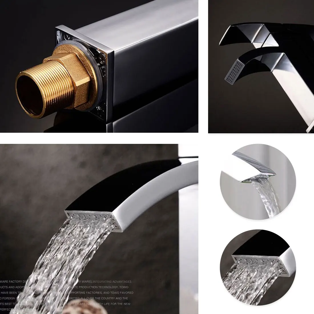 1 шт. хромированный смеситель для раковины из нержавеющей стали аксессуары