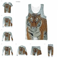 vitinea new 3d full print tiger t shirtsweatshirtzip hoodiesthin jacketpants four seasons casual w28