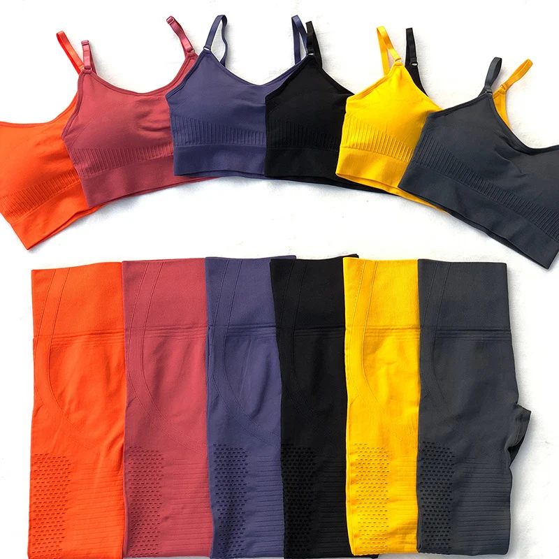 

Women Seamless Yoga Set Gym Clothing Workout Leggings Sport Suit Women Long Sleeve High Waist Fitness Seamless Suit Sportswear
