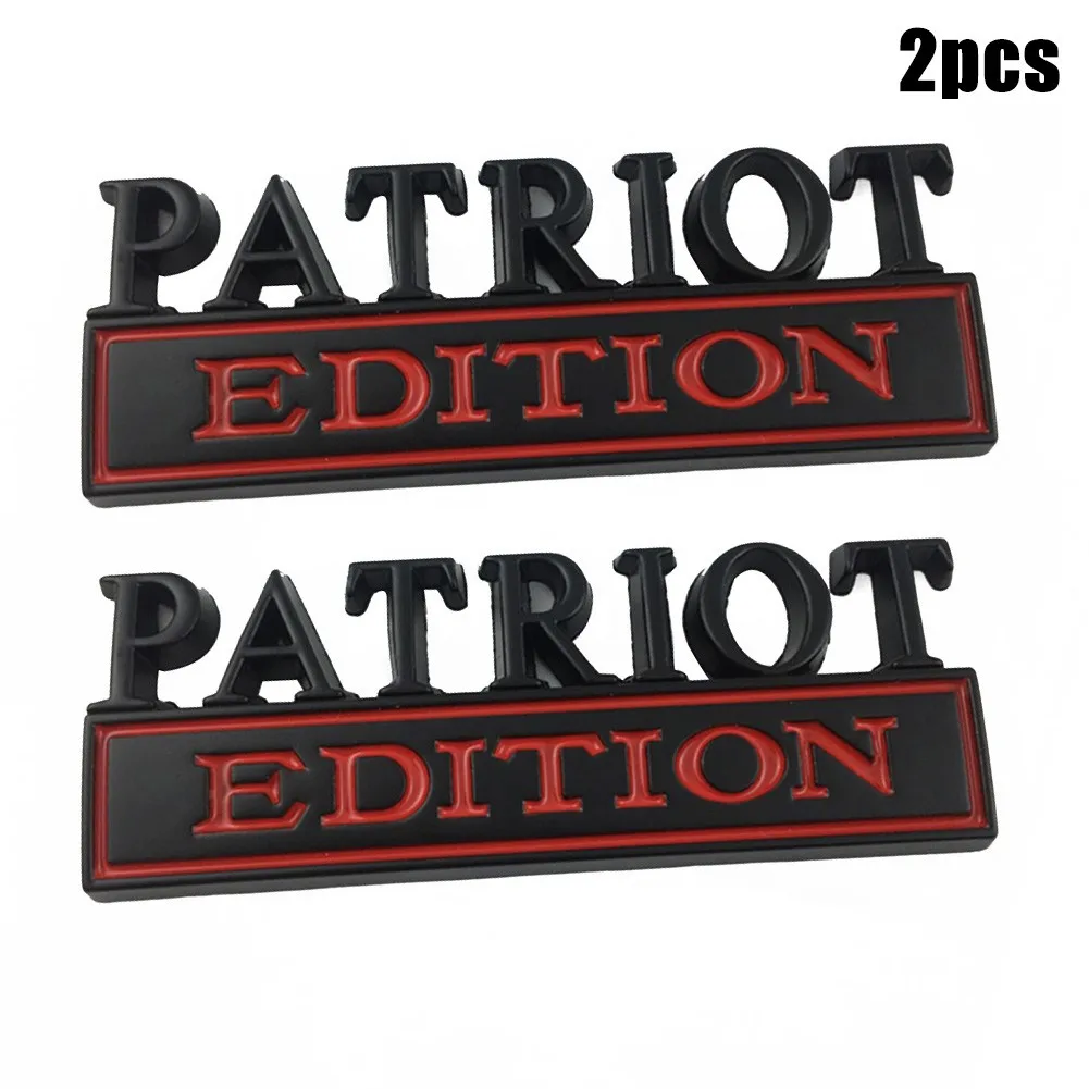 

PATRIOT EDITION Car Emblem Badges Rear Box Truck Waterproof Zinc Alloy