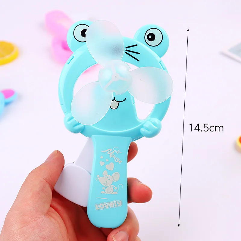 1 шт мини Портативный с рисунком медвежат ручной Давление вентилятор страницами