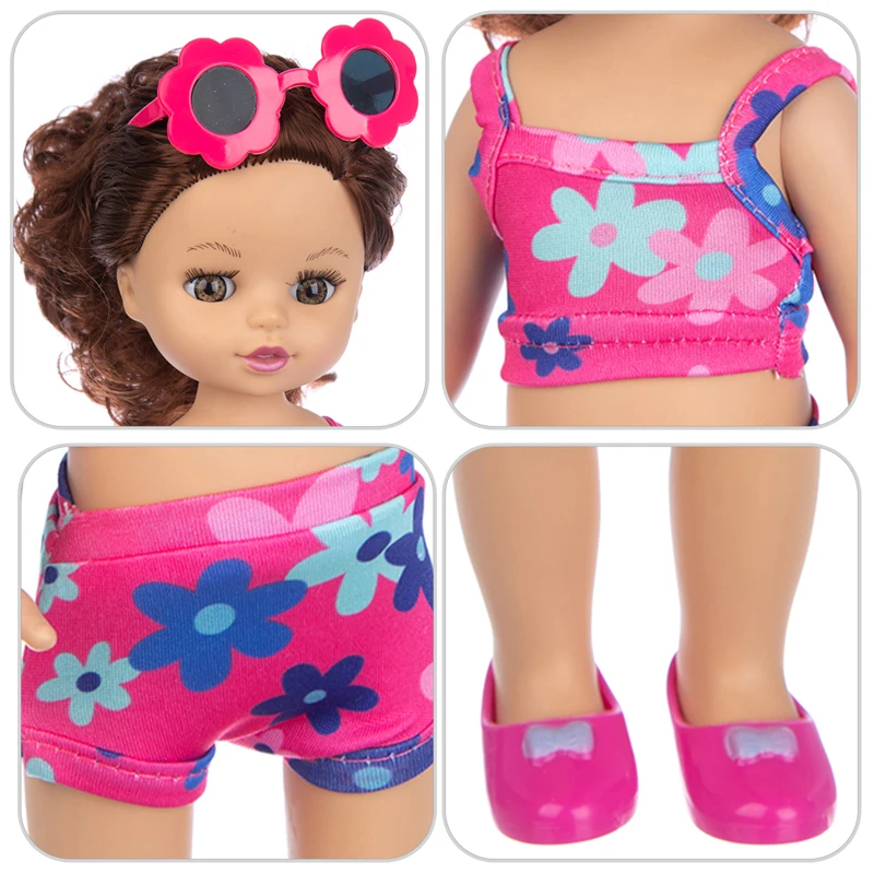 

New 14 inch Girl Doll Summer Fashion Swimsuit Doll For 3+ Year
