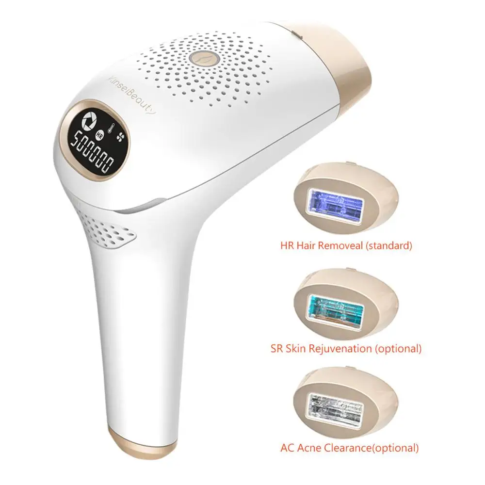 3in1500000flashes Kinseibeauty IPL Laser Hair Removal Machine Electric Depilador with 500000 Flashes Hair Removal Acne Clearance Skin Rejuvenation - Цвет: 3in1500000flashes