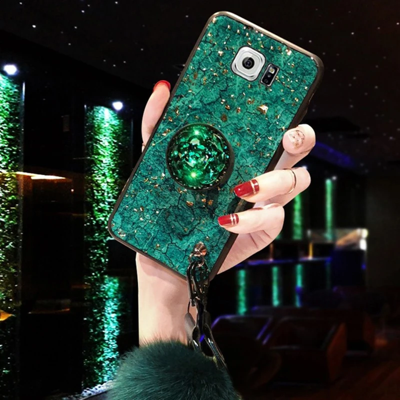 DIY 3D Алмазный Держатель подставка блестящий шарик для волос Мягкий чехол