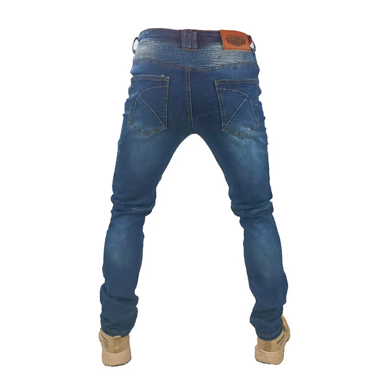 Мотоциклетные брюки мужские мотоциклетные джинсы защитное снаряжение на молнии