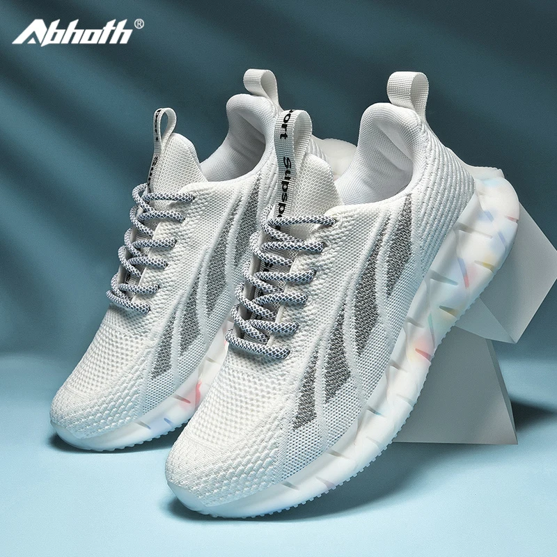 

Abhoth Men Shoes Sneakers Breathable Mesh Men Running Shoes Lightweight Shoes Basic Mens Gym Shoes White Zapatos De Hombre 46