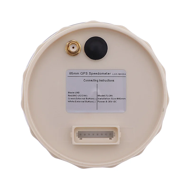 Цифровой 85 мм GPS Спидометр с 7 цветов Подсветка ЖК дисплей Дисплей одометр