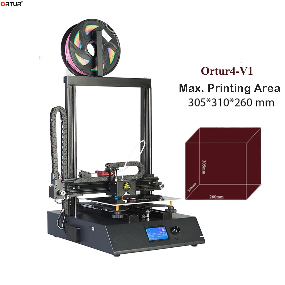 Ortur4 линейная направляющая 3d принтер 3D DIY принтер набор размер печати 260*310*30 Дешевые машины коробка легко собрать Корабль из CZ