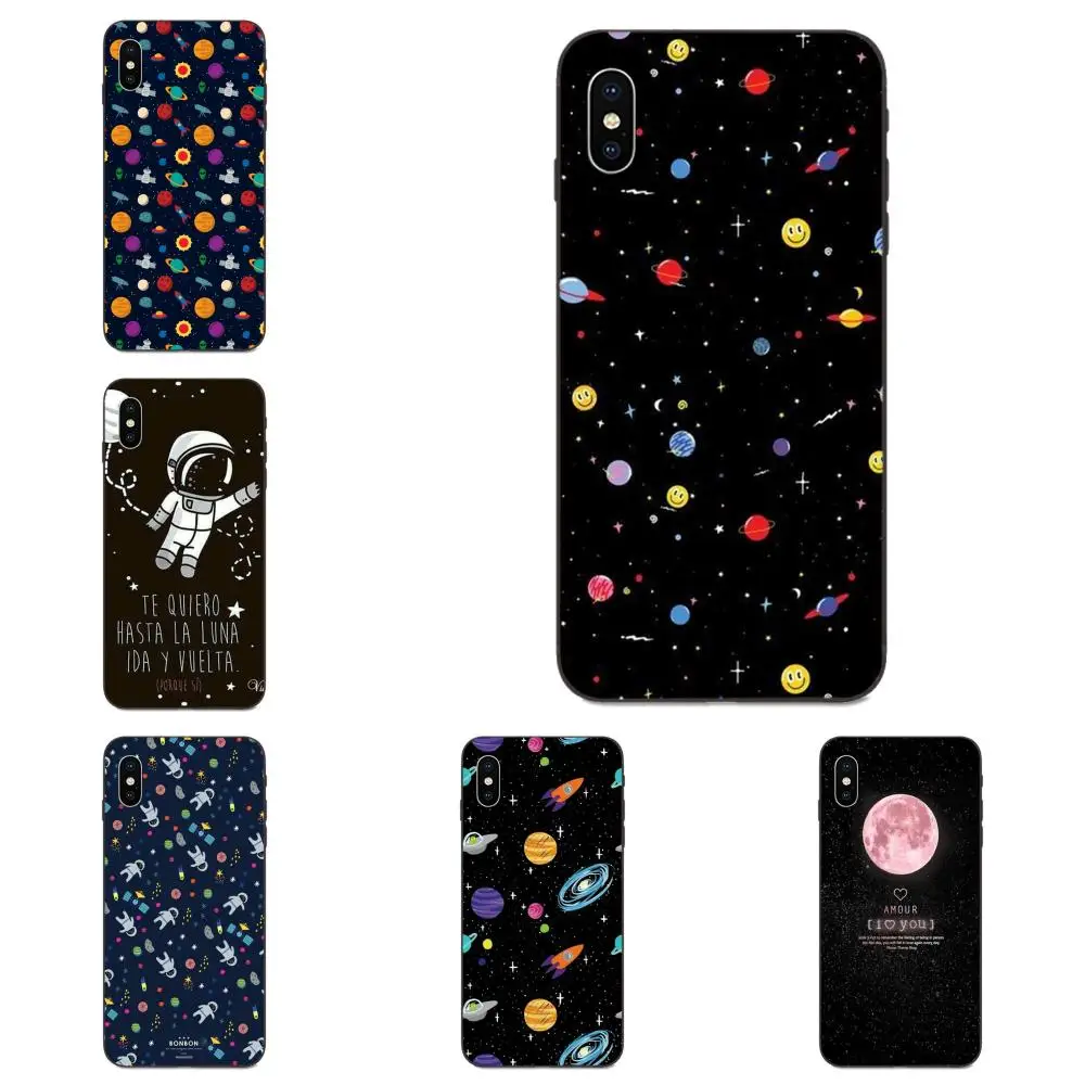 Космический Космос любовь Луна самолет элегантный для Galaxy C5 C7 J1 J2 J3 J330 J5 J6 J7 J730 M20 M30