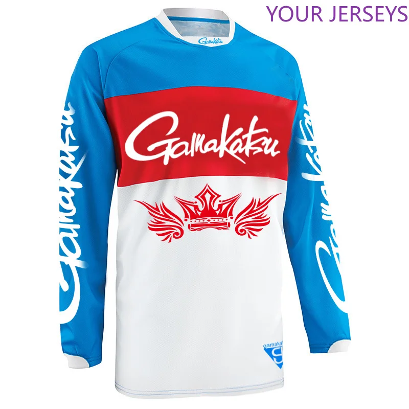 

Gamakatsu Summer Anti-sweat Fishing T Shirt Outroor Fishing Sports Wear Cycling Clothes Sun Protection Breathable Fishing Tshirt