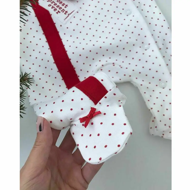 Рождественский комплект одежды для новорожденных девочек и мальчиков
