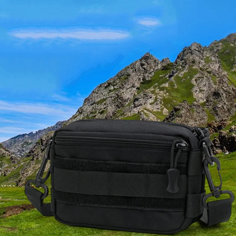 Сумка-мессенджер мини через плечо нейлоновая поясная сумка персональная защита