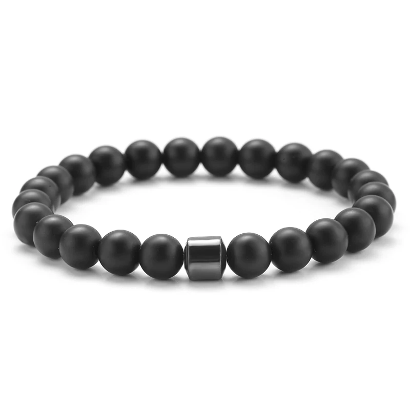 Браслет для пары с подвеской мужской браслет из натурального камня аксессуары
