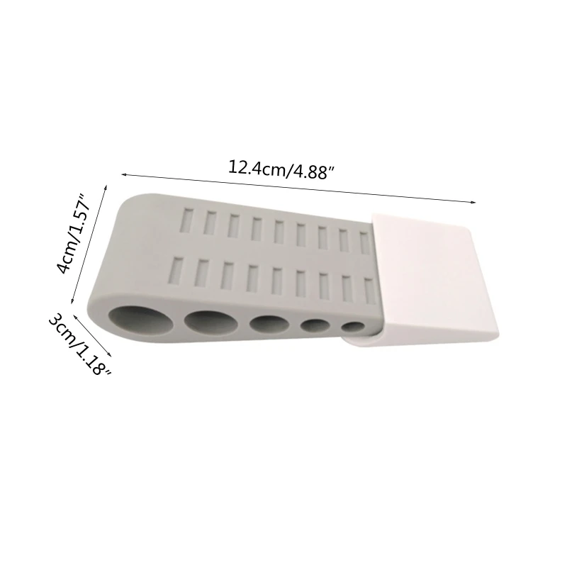 

Door Stopper Premium Heavy Duty Door Stop Rubber Wedge with Decorative Holder Ideal for Large & Small Door Gaps (Gray) N1HF