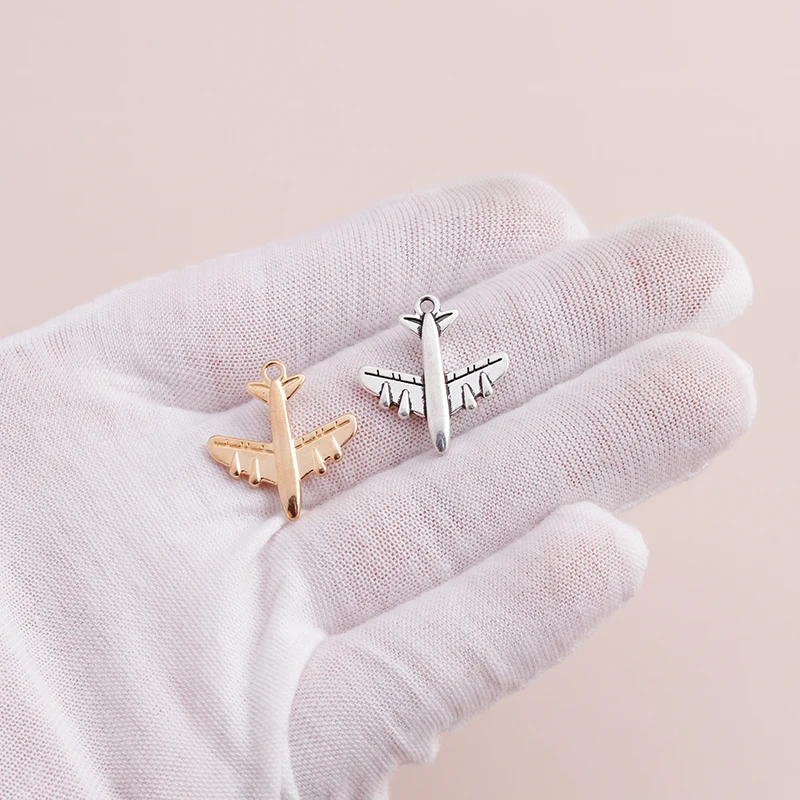 Подвески из сплава в виде самолета 20 шт. подвески для браслетов и ожерелий