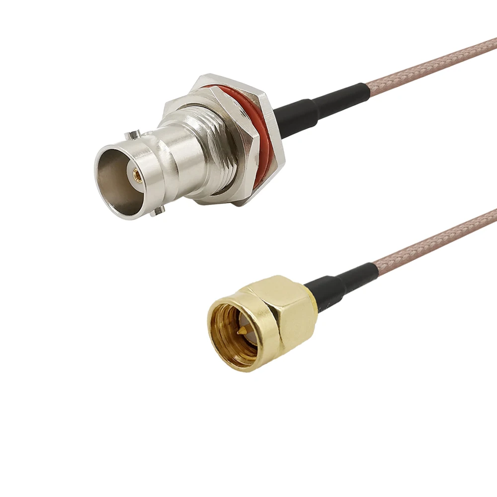 

BNC Female Jack to SMA Male Plug Pigtail Extension Cable SMA-BNC Bulkhead RF RG316 RG316D RG178 Coaxial Cable In Wire Connector