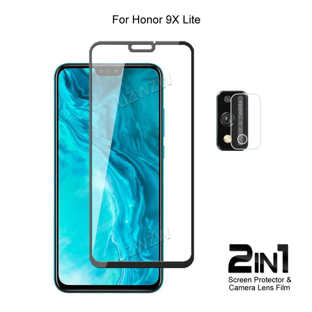 

Защитная пленка для объектива камеры Honor 9X Lite и полное покрытие, защитное закаленное стекло для экрана телефона