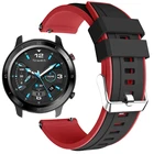 22 мм двойной цветной ремешок для умных часов Ticwatch GTX силиконовый спортивный браслет для наручных часов Ticwatch Pro 20202019E2S2 Correa