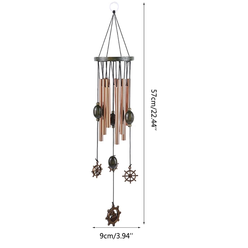 

22 Inch Large Wind Chimes with 9 Tubes Wind Bells Soothing Melodic Deep Tones 85DB