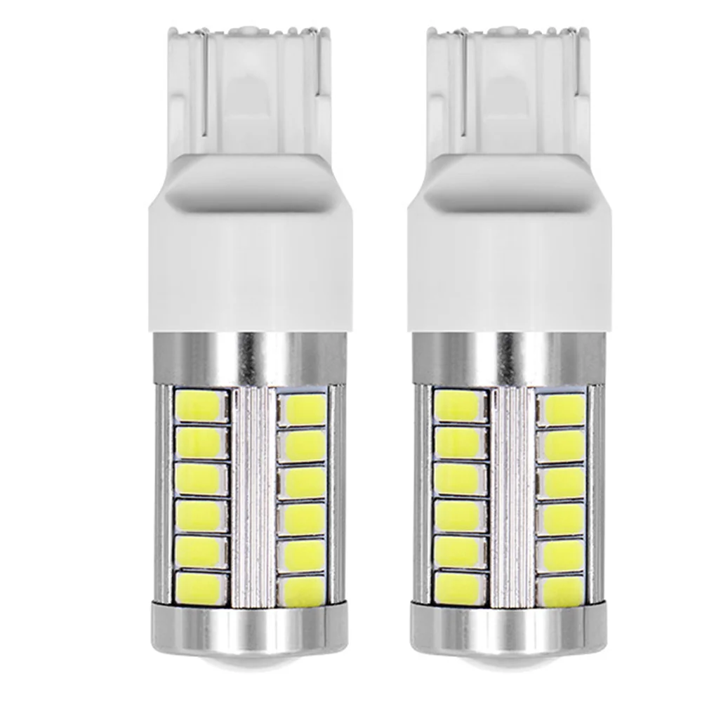 

2pcs 7440/7443 White/yellow DC 12V 6500K 800LM T20 33LED Car Tail Bulb Brake Lights Reverse Lamp Daytime Running Signal Light