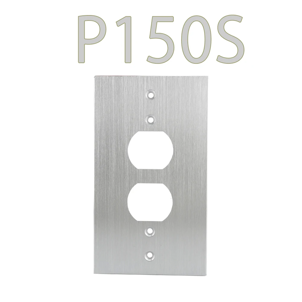 High Quality 1piece Audiocrast P150S/G/B AC Power Duple Receptacles Wall Outlet Cover Aluminum Panel Plate