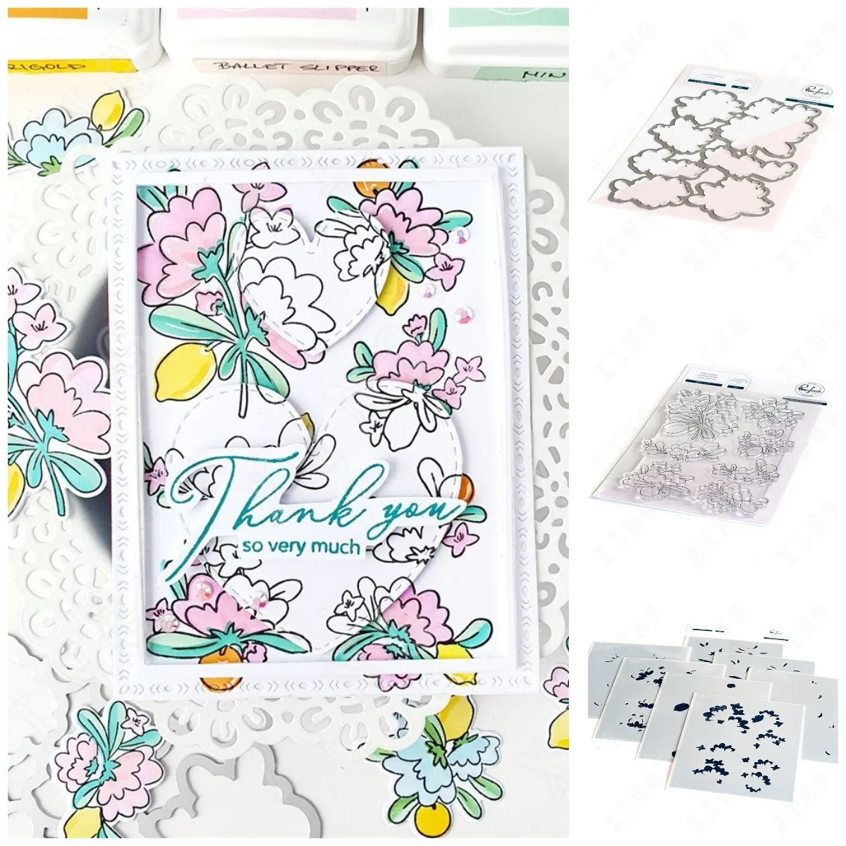 

Hot Sale Newest Embossing Template Bloom Citrus Flower Metal Cutting Dies and Stamps Stencils Set Diy Scrapbook Album Decoration