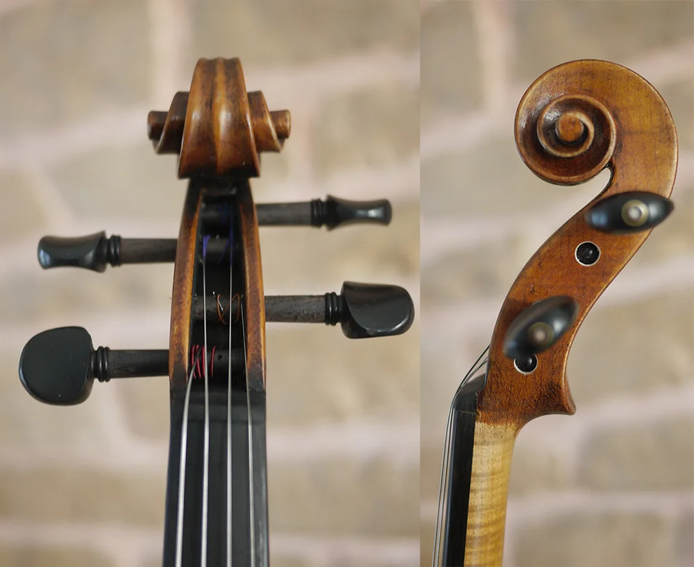 Модель скрипки от Antonio Stradivarius, ручная работа, 171" Почва", античный лак, чехол для скрипки, бант и канифоль, № 2650