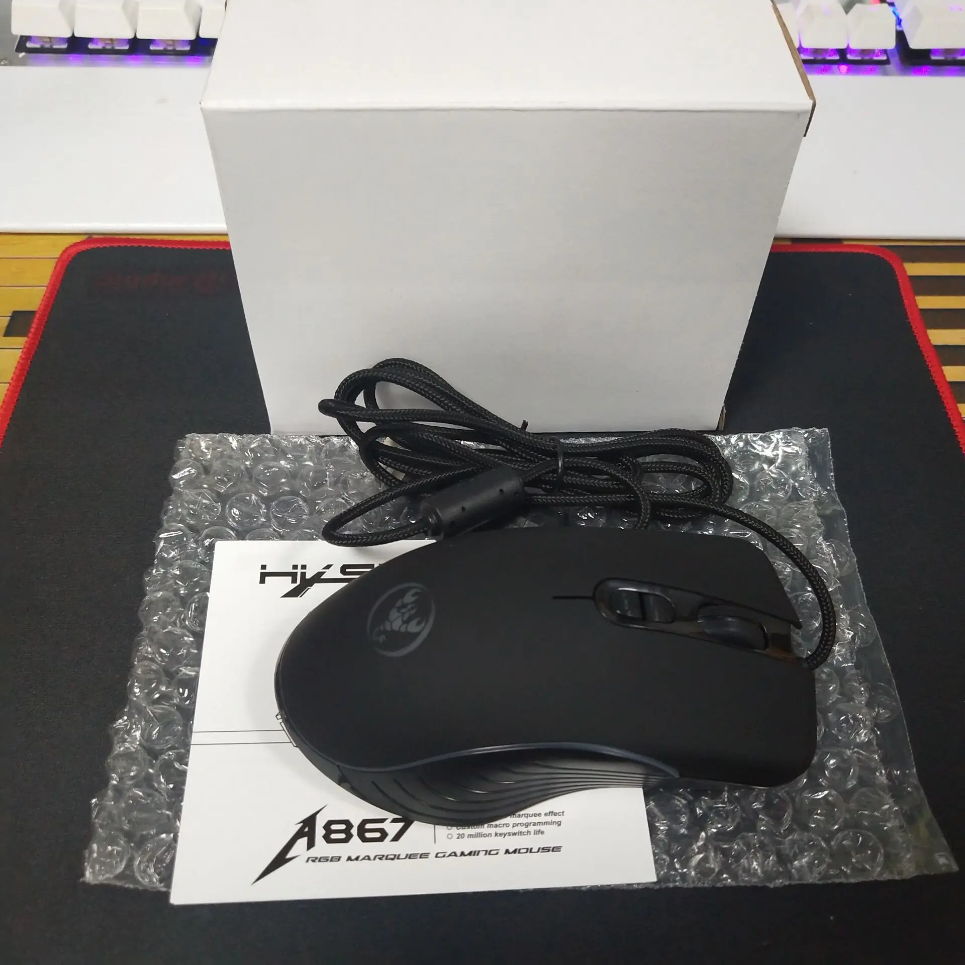 Профессиональная Проводная игровая мышь 6400 dpi Регулируемая электронная Спортивная геймерская мышь светодиодный оптический Sens для ноутбука компьютера ПК
