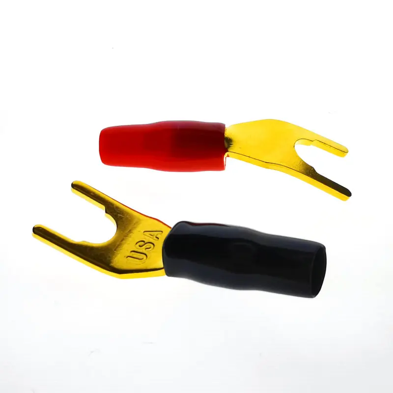 4 шт. Лидер продаж новинка красная черная США чистая медь позолоченная вилка для