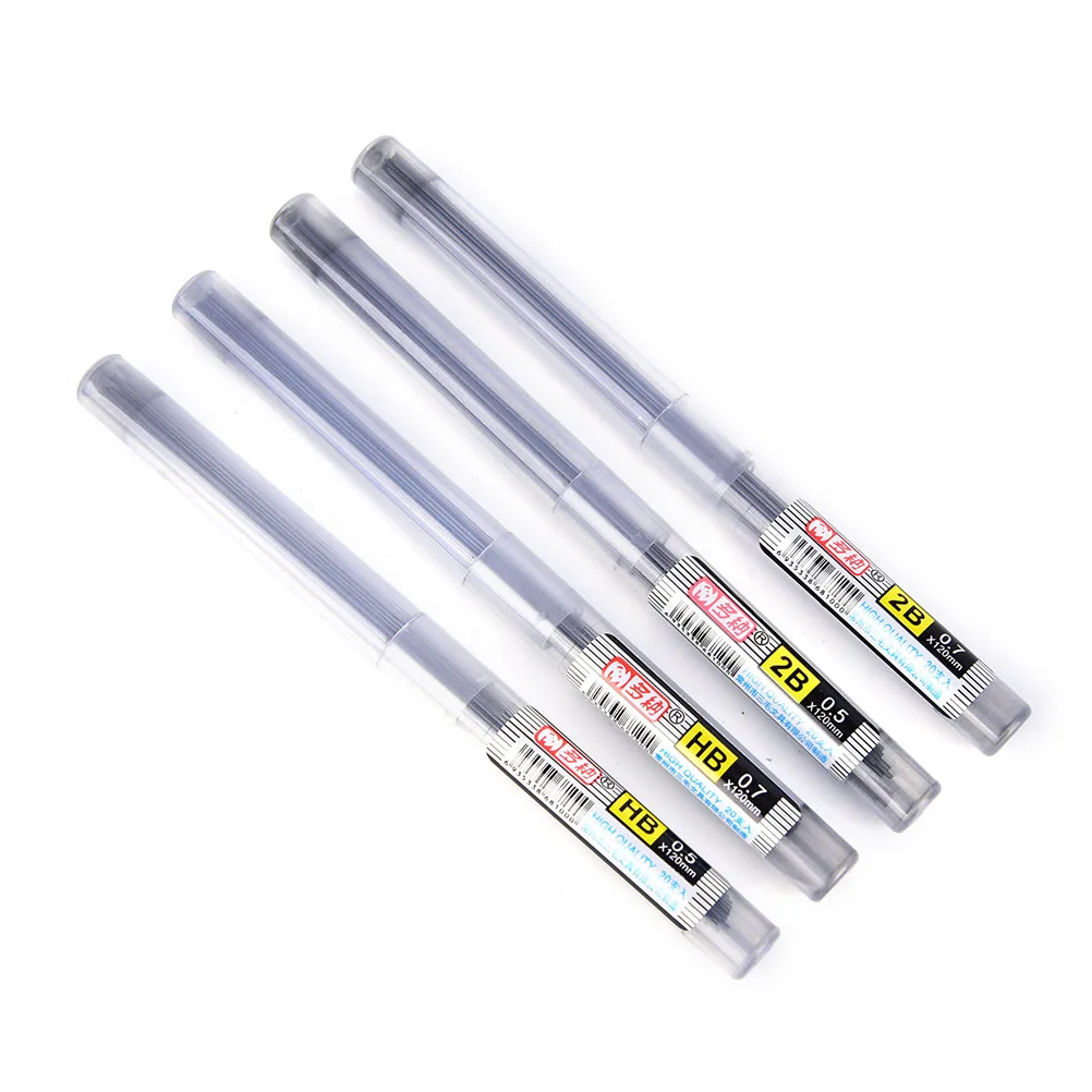 2 Pcs 0.5 mm / 0.7 Automatic Pencil Lead 2B HB a Refill for Mechanical | Канцтовары для офиса и дома
