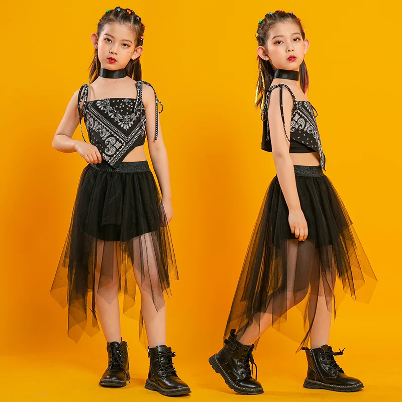 

61 children hip-hop suit girl jazz dance costume primary school sports meeting cheerleading performance country tide clothing