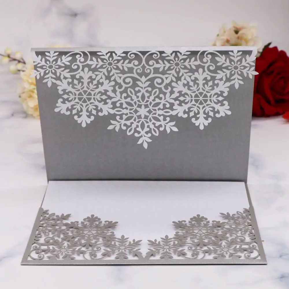 35 шт./лот г/кв. М жемчужная бумага Лазерная резка Снежинка Свадебная