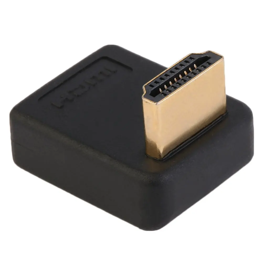 90 градусов HDMI A папа-мама адаптер с прямым углом расширения конвертер Поддержка