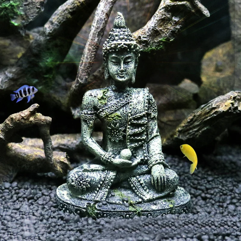1 шт. аквариум ландшафтный дзен статуя древнего Будды полимерные украшения