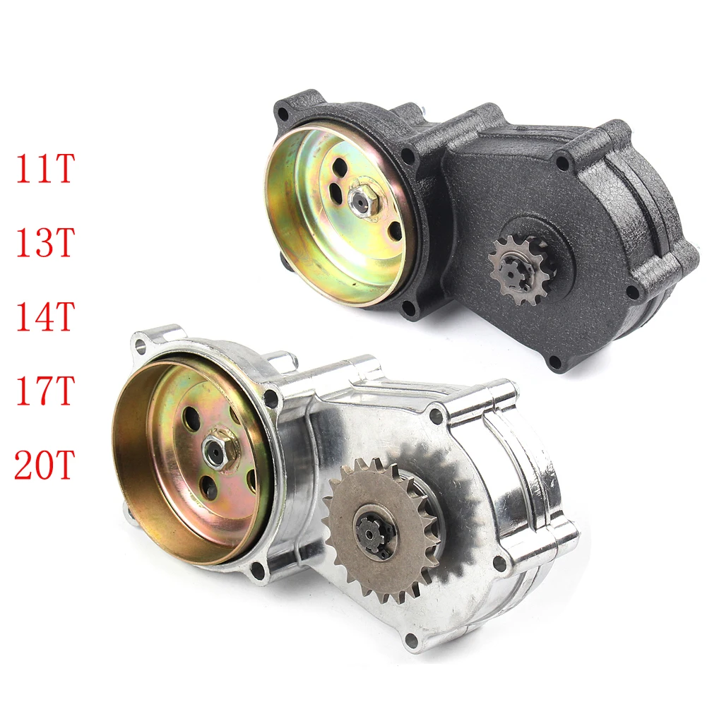 

11 13 14 17 20 Tooth T8F Dual Chain Clutch Gear Box Transmission Gearbox For 47cc 49cc 2 Stroke Minimoto Pit Dirt Bike Quad ATV