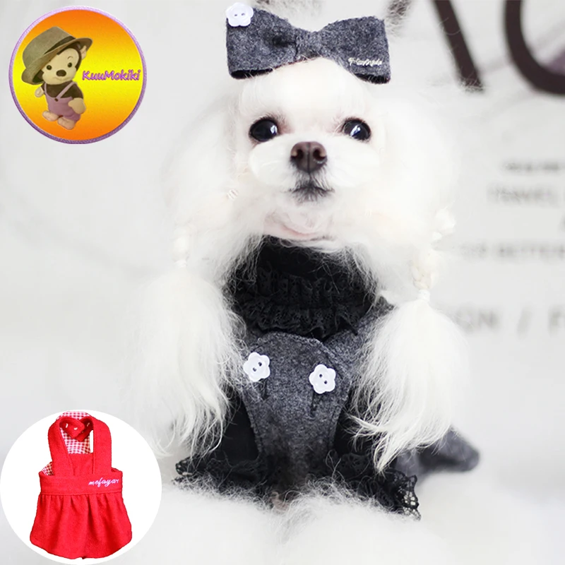 Новое поступление платья для собак на весну и осень юбка домашних животных кошек
