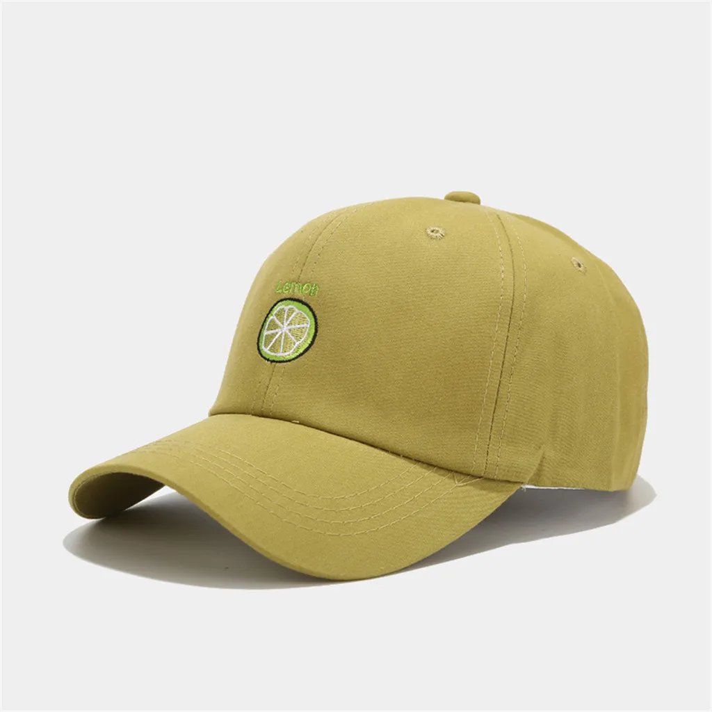 Unisex Baseball Caps Lemon Print Visors Hat Hip Hop Snapback Summer Outdoor Golf Hats Adjustable Cap Sun 2020 | Аксессуары для